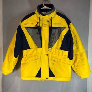 Vintage D&L Diel‎ Sport Collection Ski Jacket Yellow Women Size Medium Winter